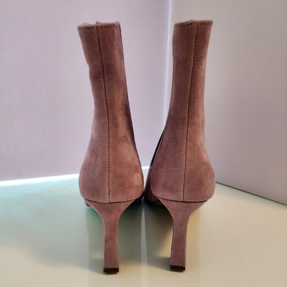 Mauve Suede Ankle Boots Charles by Charles David - Picture 5 of 7